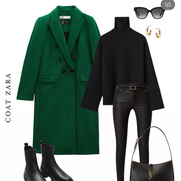 Zara wool blend menswear style blazer - Picture 4 of 9